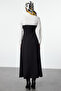 Shirt Collar Black Woven Dress - TCTAW25EB00076 - 5