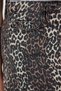 Brown Animal Print Denim Large Size Skirt - 4