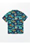 Resort Collar Printed Short Sleeve Shirt for Baby Boy - 2
