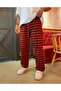 UNISEX RELAX CHECKED PLAID TRACKPANT BOTTOM RE7EDI