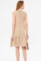 Women's Beige Linen Look Textured Sleeveless Skirt Ruffle Dress ARM-23Y001128 - 7