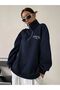سترة نيماسكا مطبوع ياقة مرتفعة متوسطة الطول بسحاب قصة فضفاضة للجنسين - 2