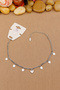 Ysx Brand Vip Heart Sequin Model Chain Anklet Silver 22+5cm New Season - 6