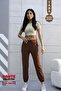 Haute 1059 Tan High Waist Ultra Flexible Seasonal Basic Sweatpants