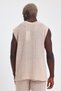 Long Size Jacquard Oversize Undershirt - 4