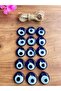 Evil Eye Beads 15 Pieces (Mini) 3 & 3,2cm Glass Evil Eye Beads Wall Ornament Garden Tree Ornament Evil Eye