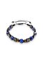 Lapis Lazuli Hematite Natural Stone Macrame Bracelet