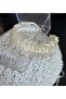 Special Design Luxury Tulle Ribbon Drawstring Pearl Embroidered Shiny Glitter Crown Gold Gold Special Occasion Crown - 4