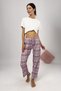 Women's Pajamas Pink Pixel Square with Six Ribbons