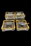 Gold-plated crystal ashtray, 1 piece. - 5