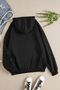 Unisex Women Men Hooded Zipper Sweatshirt Fleece Jacket - 2