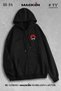 Unisex Women Men Hooded Naruto Anime Printed Zipper Sweatshirt Fleece Jacket
