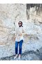 تونيك برباط على الخصر مع ياقة واقية من الرياح - 4