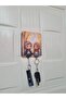 Figured Women's and Men's Keychain and Strap - with Headscarf - 3