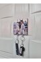 Wooden Keychain and Hanger with Kaaba Theme and Male and Female Figures - 2