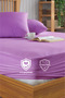 Lilac Micro Fitted Full Edge Water Liquid Proof Mattress Protector Mattress-Twin-Double King Size Mattress - 2