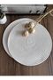 Carnival Cream Jute American Service 6-Piece Knitted Straw Plates - 2