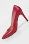 WOMEN'S RED GENUINE LEATHER NUMBER 35-40 HEELED STILETTO SHOES - 8