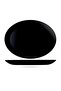 Diwali Noir Black Boat Plate Set of 2 33 cm - 2