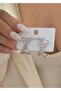embellished silver women's x-model earrings