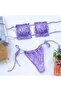 Sirene Strapless Pleated Bikini Set Lilac - 3