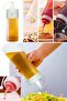 Qchef Prep Bottle (2 Pieces) Salad Dressing with Lid Olive Oil Ketchup Mayonnaise Squeeze Sauce Bottle 400 Ml
