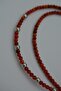 Coral Stone Snowflake Ladies Natural Stone Necklace