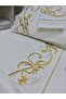 Pique and Duvet Cover Set Made of 7 Pieces with Maraş Work and Glitter Embroidery - 3