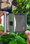 Smokey Genuine Leather Mechanism Drawstring Crazy Green Card Holder Wallet - 3