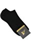 Pack of 4 Towel Black Sports Booties Socks - 2