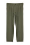 Haki Pileli Klasik Baggy Fit Kumaş Pantolon TMNSS24PL00024 - 9