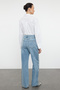Blue More Sustainable Accessory Detail High-Waist Wide-Leg Jeans TWOAW25JE00028 - 5