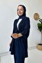 Fakir Arm Belted Kimono Double Set - Navy Blue - 4