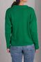 Women's Green Polo Neck Knitwear Sweater ARM-24K012006 - 4