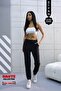 Haute 1059 Black High Waist Ultra Flexible Seasonal Basic Sweatpants
