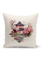 Flower/Vintage Series Double Sided Digital Printed 4-Piece Throw Pillow Case Set (Cushion Cover Set) - 3