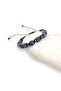 Lapis Lazuli Hematite Natural Stone Macrame Bracelet - 3