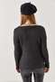 Women's Smoked V-Neck Thick Ribbed Knitwear Sweater ARM-22Y012023 - 4