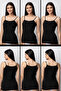 Pack of 6 Women's Ribbed Strap Tank Tops (1312)