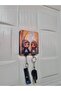 Figured Women's and Men's Keychain and Strap - with Headscarf - 5