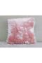 Plush Throw Pillow Cover - Powder Color - 2