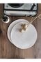Carnival Cream Jute American Service 6-Piece Knitted Straw Plates