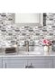 Tile Textured Tiles Wallpaper Removable Waterproof Home and Room Decoration Paper 4Pcs 30X30 - 2