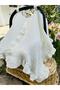 4-Layer Muslin Fabric Breathable Organic 100% Cotton Ruffled Stroller/Baby Car Cover - Gift Item - 5