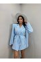 Tie-Detail Oversized Blazer Jacket - 3