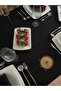 Black Polyester Linen Linen Tablecloth - 4