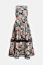 Jacquard Belted Midi Dress - Trim Detail BCC01015 - 4