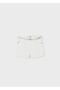 Girl's Cream Shorts Gabardine