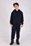 Buseyiz 3-Piece Hooded Kangaroo Pocket Unisex Children's Top and Bottom Tracksuit Set - 4
