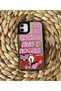 iPhone 11 (6.1 Inch) Compatible Casefity Mirrored Case Pink Written Heart and Language Pattern Premium Cover
